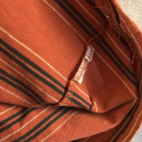 Brixton Rust Striped Tee Size XL - Picture 6 of 8